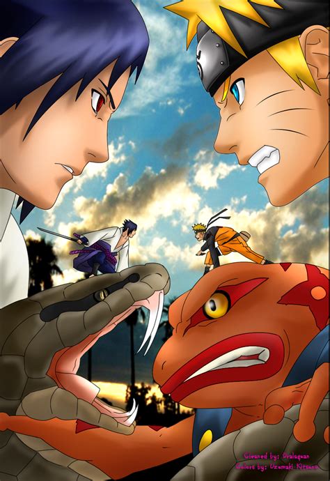 The "Naruto: Shippuden" anime follows Sasuke's turn towards a path of destruction and evil, and though Naruto tries time and time again to save him, in the end, nothing will do except for the two ...